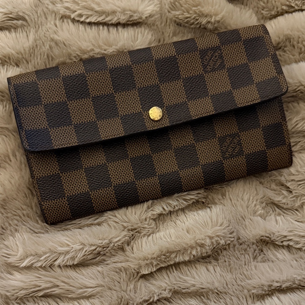 Louis Vuitton Brown Checkered Wallet